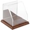 Plymor Clear Acrylic Slanted Front Display Case, 4" x 4" x 4"